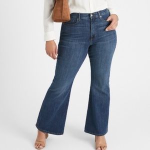 Banana Republic Curvy Slim Flare Jeans High Rise Denim Sizs 28/6 Dark Wash